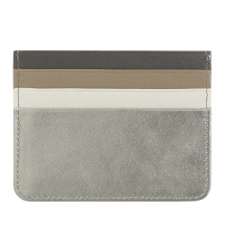 Porta carte di credito colorato in pelle Nappa 6 tasche DUDU - Img 2