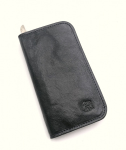 PORTACHIAVI LUNGO IN PELLE A 6 GANCI CON ZIP LE ARTI - Img 5