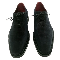 SCARPE UOMO STRINGATE IN CAMOSCIO GAROFALO GIANBATTISTA ARTIGIANALI MADE IN ITALY - Img 4