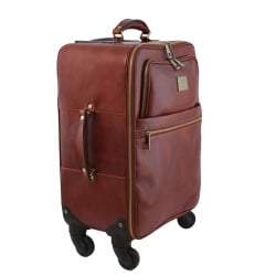 TL Voyager - Trolley verticale in pelle con 4 ruote - Img 2