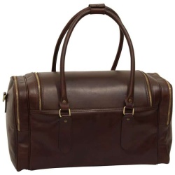Borsa da viaggio in pelle. Marrone scuro - Img 6
