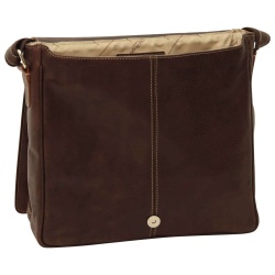 Borsa Messenger in pelle. Marrone scuro - Img 2