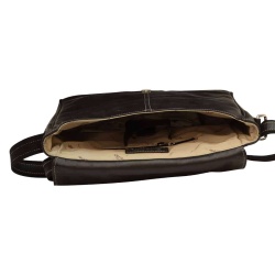Borsa Messenger in pelle. Nero - Img 5