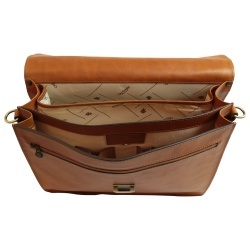 Cartella in Pelle per Laptop. Marrone Coloniale - Img 3