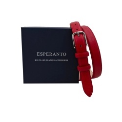 CINTURA DONNA 2,5 CM IN PELLE DI CERVO ORIONE BELTS ARTIGIANALE MADE IN ITALY - Img 5