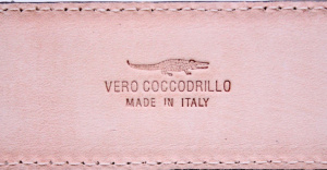 CINTURA UOMO 3,5 CM IN COCCODRILLO ORIONE BELTS ARTIGIANALE MADE IN ITALY - Img 3