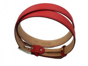 CINTURA UOMO 3,5 CM IN PELLE STAMPA SAFFIANO ORIONE BELTS ARTIGIANALE MADE IN ITALY - Img 10