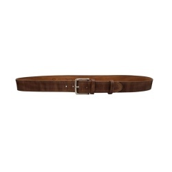 CINTURA UOMO 4 CM IN CUOIO DI TORO SABBIATO DESERT ROSE ORIONE BELTS ARTIGIANALE MADE IN ITALY - Img 3