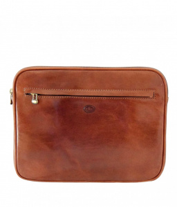 CUSTODIA IN PELLE 39x30 CM DI BERARDINO PER NOTEBOOK 14"/15,6"