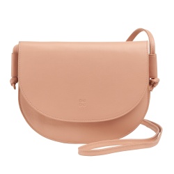 DUDU Borsa a Tracolla Donna Piccola in Pelle, Borsetta Design Sottile Compatta con Chiusura a Bottone, Tracolla Regolabile