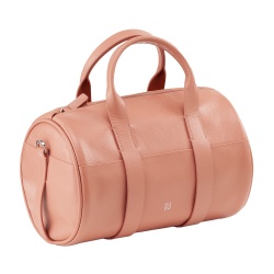 DUDU Borsa Donna a Cilindro in Vera Pelle, Borsa Morbida Cilindrica, Barrel Bag con Tracolla e Due Manici, Design Elegante Colorata - Img 2
