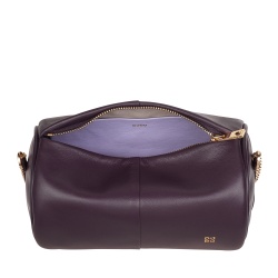 DUDU Borsa Donna Cilindrica in Pelle, Borsa a Tracolla con Catena e Pelle, Borsa a Cilindro Piccola Fashion Elegante con Cerniera - Img 5