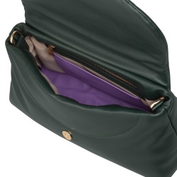 DUDU Borsa Donna in Morbida Pelle, Borsa a Spalla Imbottita, Borsetta Trapuntata con Tracolla Staccabile e Patta - Img 6