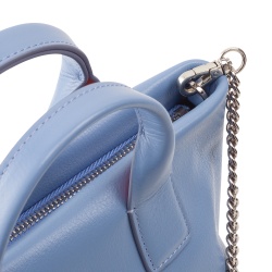 DUDU Borsa Donna Piccola a Tracolla in Vera Pelle, Borsa Mini Bag da Sera Elegante, 22 x 13 cm, Doppi Manici, Tracolla a Catena, Chiusura Zip - Img 4