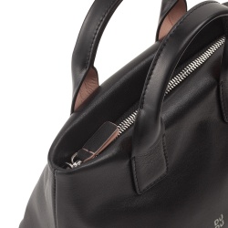 DUDU Borsa Donna Piccola a Tracolla in Vera Pelle, Borsa Mini Bag da Sera Elegante, 22 x 13 cm, Doppi Manici, Tracolla a Catena, Chiusura Zip - Img 3