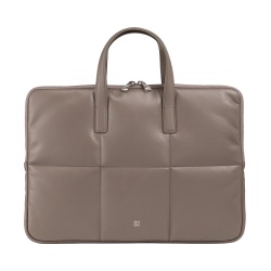 DUDU Borsa Porta PC Donna 14 Pollici con Tracolla in Pelle Trapuntata Imbottita, Porta Laptop Notebook MacBook fino a 14”, Cartella Borsa Sleeve Elegante