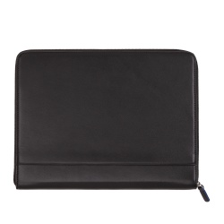 DUDU Cartella Portadocumenti A4 in Pelle Portablocco da Ufficio Cartellina Porta Tablet iPad Multicolore con Zip - Img 3