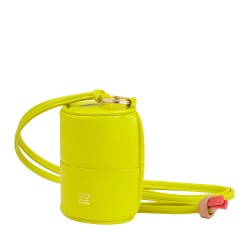 DUDU Custodia Porta Auricolari Apple AirPods in Vera Pelle con Laccio da Collo, Mini Cilindro a Cerniera per AirPods Elegante Sicuro Colorato - Img 2