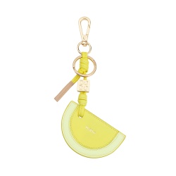 DUDU Portachiavi in Pelle con Anguria, Portachiavi Simpatico Colorato, con Anello e Moschettone, Portachiavi di Design