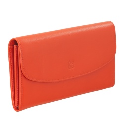 DUDU Portafoglio Donna Grande in Pelle Colorata, Portafoglio Continental, Tasche Porta Carte di Credito, Portamonete con Cerniera - Img 2
