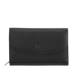 DUDU Portafoglio Donna in Pelle Morbida Colorata, Borsello con Portamonete a Cerniera, 12 Porta Carte Tessere, Multicolore