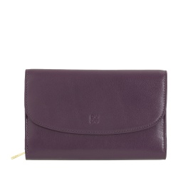 DUDU Portafoglio Donna in Pelle Morbida Colorata, Borsello con Portamonete a Cerniera, 12 Porta Carte Tessere, Multicolore