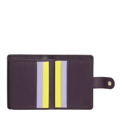 DUDU Portafoglio Donna in Pelle Vera Piccolo Portacarte in Pelle RFID con Cerniera Portamonete Banconote, Chiusura Esterna - Img 3
