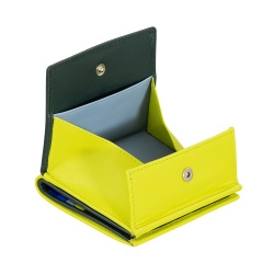 DUDU Portafoglio RFID di pelle multicolore porta carte e monete - Img 4