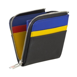DUDU Portafoglio Uomo in Pelle con Cerniera, Portafogli Donna Piccolo Compatto, Zip Esterna, Porta Monete e Carte Tessere - Img 3