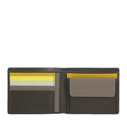 DUDU Portafoglio Uomo Slim in Pelle Stampata con Protezione RFID - Compatto, Elegante, Dimensioni Ridotte - Portafogli Porta