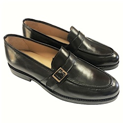 MOCASSINI UOMO IN PELLE CON FIBBIA GAROFALO GIANBATTISTA ARTIGIANALI MADE IN ITALY - Img 5