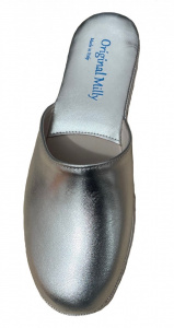 PANTOFOLA DONNA MILLY IN PELLE ARTIGIANALE MADE IN ITALY - Img 4