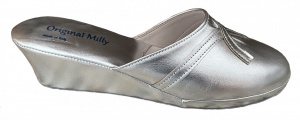 PANTOFOLE DONNA MILLY IN PELLE ARTIGIANALI MADE IN ITALY - Img 2