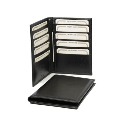 PORTA CARTE DI CREDITO IN PELLE A 10 POSTI CON RFID OLD ANGLER FIRENZE - Img 5
