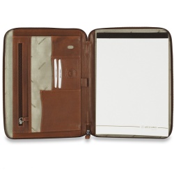 PORTABLOCCO/PORTADOCUMENTI A4 IN PELLE ACCIAIO CON ZIP E TASCA IPAD 11" - Img 2