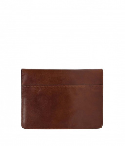 Porta Documenti A4 In Pelle Vera Con Anelli E Manico - Luis