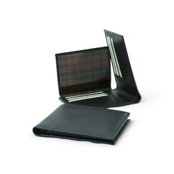 Portafoglio in pelle con schermatura RFID - Nero - Img 3
