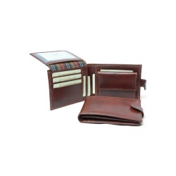 Portafoglio in pelle - Marrone con RFID - Img 3