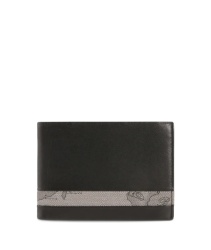 PORTAFOGLIO UOMO IN PELLE CON DETTAGLIO GEO DARK ALVIERO MARTINI 1ᴬ CLASSE