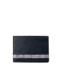PORTAFOGLIO UOMO IN PELLE CON DETTAGLIO GEO DARK ALVIERO MARTINI 1ᴬ CLASSE