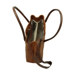 WOMAN’S TWO-HANDLE BAG IN TWO -TONE FULL-GRAIN LEATHER-COLONIAL - Img 5