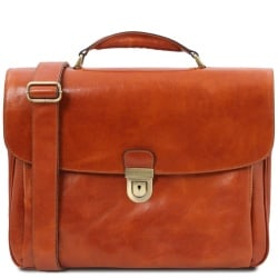 Alessandria - Borsa Porta computer TL SMART multiscomparto in pelle