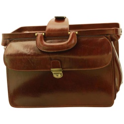 Borsa da Medico in pelle. Marrone - Img 4