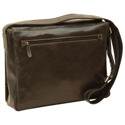 Borsa tracolla in pelle. Nero - Img 3