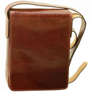 BORSELLO UOMO A TRACOLLA IN PELLE OLD ANGLER FIRENZE ARTIGIANALE MADE IN ITALY