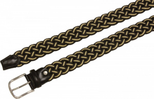 CINTURA UOMO 3,5 CM BICOLORE INTRECCIATA IN TESSUTO ORIONE BELTS ARTIGIANALE MADE IN ITALY - Img 2