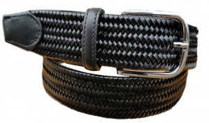 CINTURA UOMO 3,5 CM ELASTICA IN CUOIO ORIONE BELTS ARTIGIANALE MADE IN ITALY