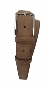 CINTURA UOMO 3,5 CM IN CAMOSCIO ORIONE BELTS ARTIGIANALE MADE IN ITALY - Img 2