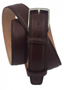 CINTURA UOMO 3,5 CM IN PELLE ORIONE BELTS ARTIGIANALE MADE IN ITALY - Img 2