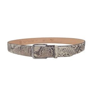 CINTURA UOMO 4 CM PATCHWORK ORIONE BELTS IN PITONE ARTIGIANALE MADE IN ITALY - Img 2